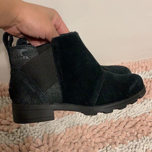 Sorel Black Emelie‎ Chelsea Boots/Booties - Picture 3 of 10